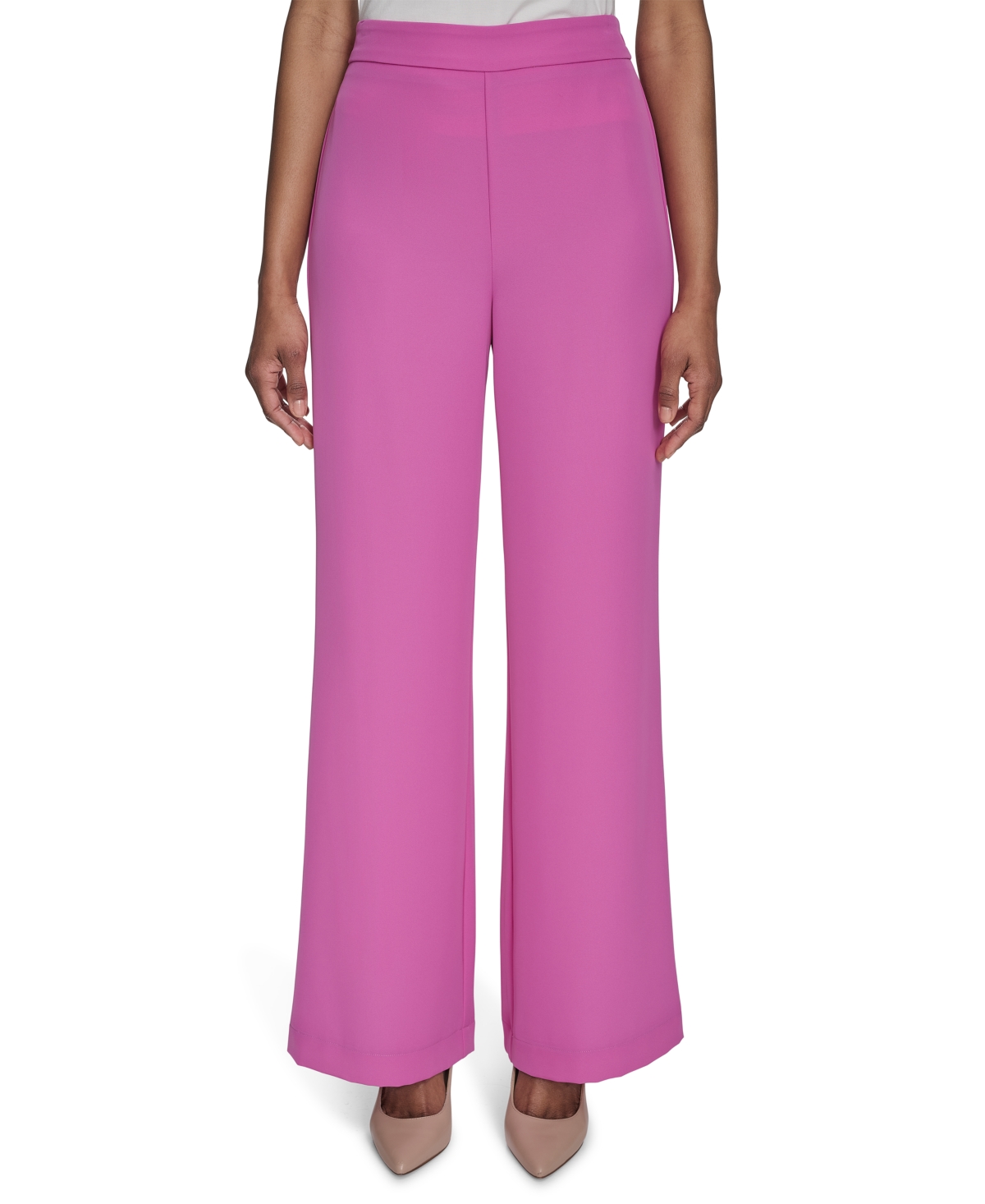 HALSTON WOMEN'S HIGH-RISE WIDE-LEG PULL-ON PANTS 