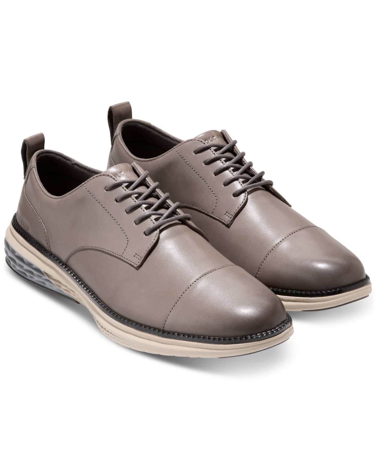 Cole Haan Men's Grand Hurrion Cap-toe Oxford Dress Shoe In Stormcloud-ancient Scroll