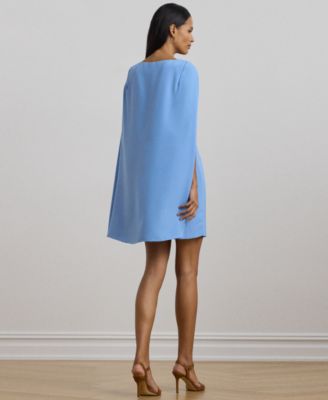 Women's Cape Georgette Cocktail Dress