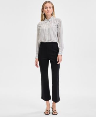 I.N.C. International Concepts - Women's High-Rise Hollywood Ponte Kick-Flare Pants,