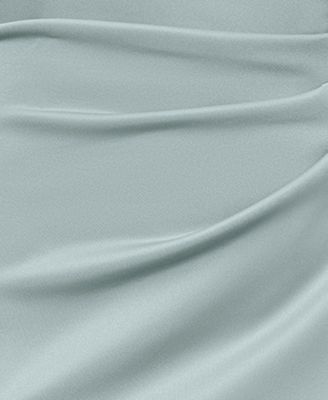 Petite Gathered-Waist One-Shoulder Evening Gown