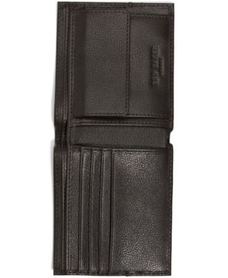 Pebble Dark Brown Leather Wallet 