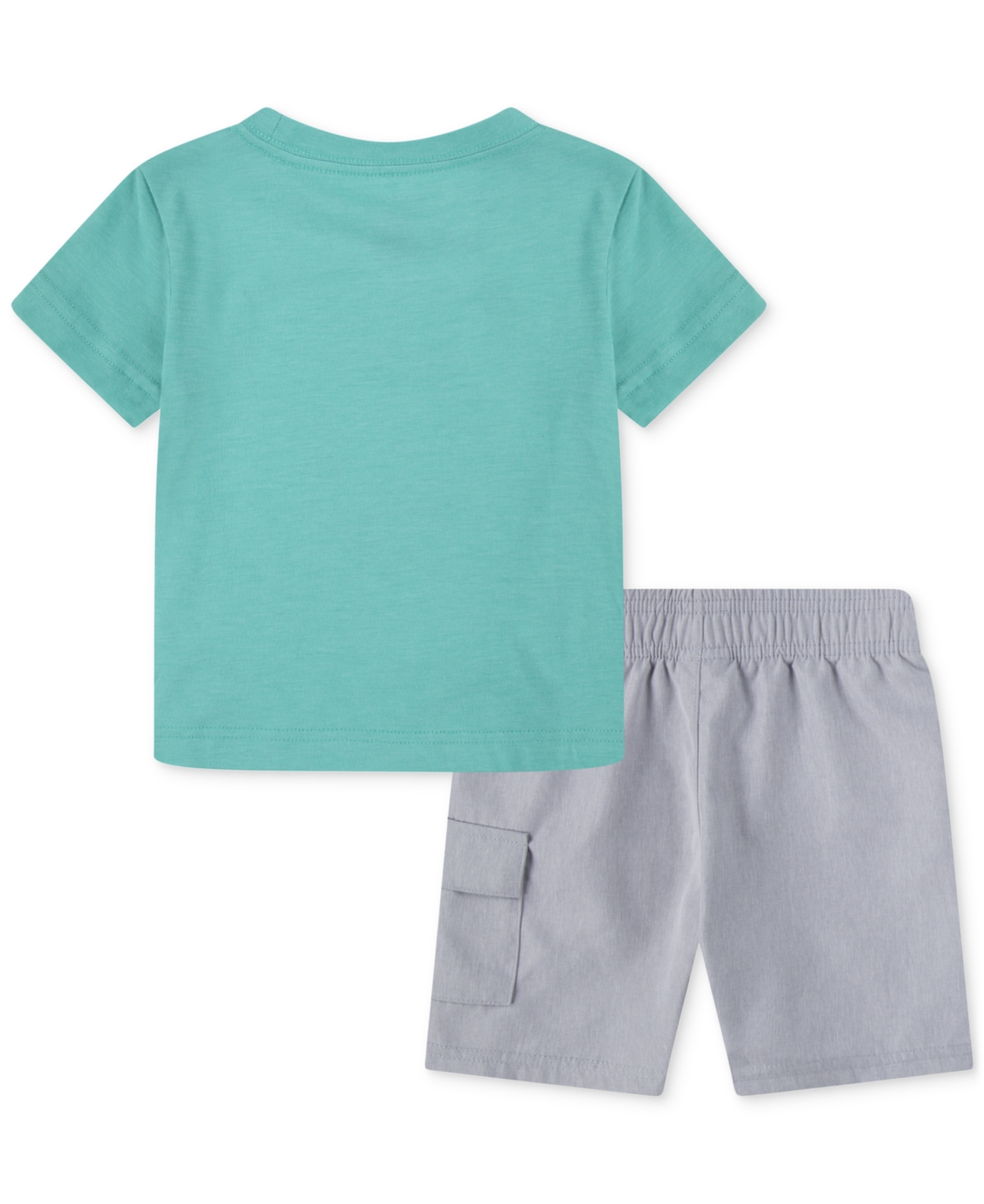 Hurley Toddler Boys Vortex Check Graphic T-Shirt & Shorts, 2 Piece Set
