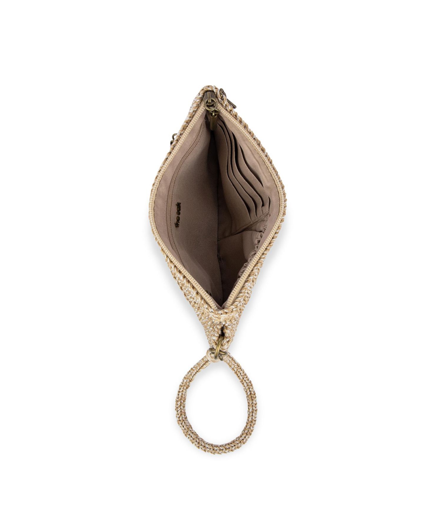 Женский кошелёк The Sak Vita из вязаного крючком материала на молнии, цвет: Bamboo Static — фото 4