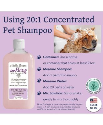 (Botanical) SOOTHING DOG Shampoo Tea Tree Oil, Aloe Vera, Lavender Oil, Cucumber Extract, Oat Protein