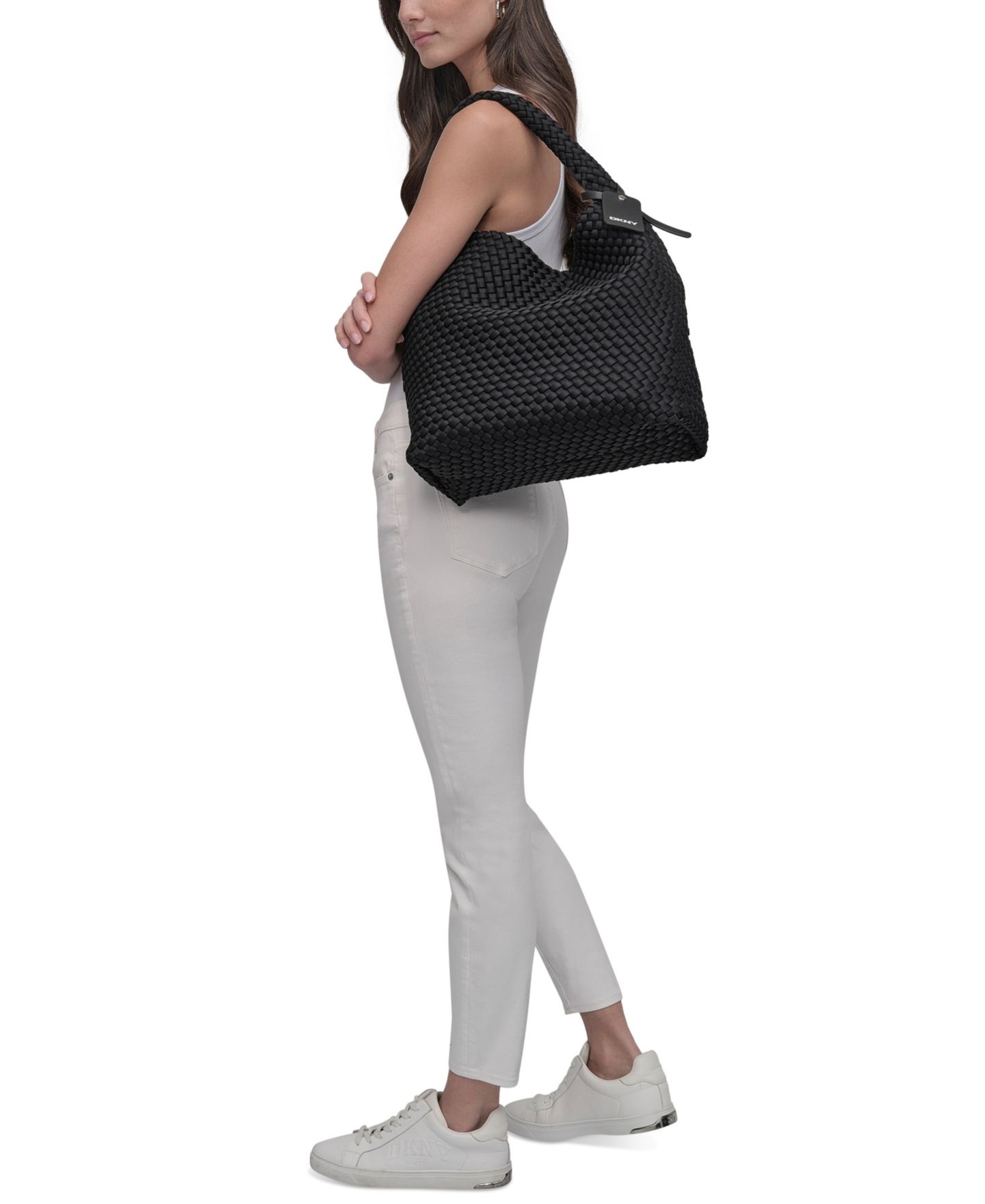 Сумка DKNY Giselle Extra-Large Tote, цвет: Чёрный — фото 5