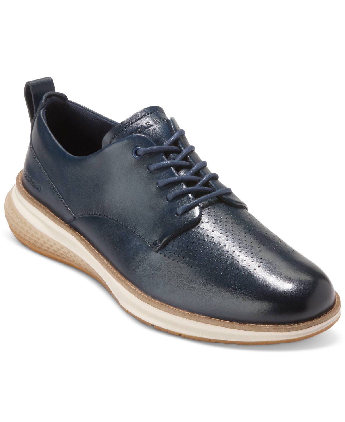 Cole Haan Men's Øriginalgrand Energyweave Perforated Plain Toe Oxford In Navy Blazer