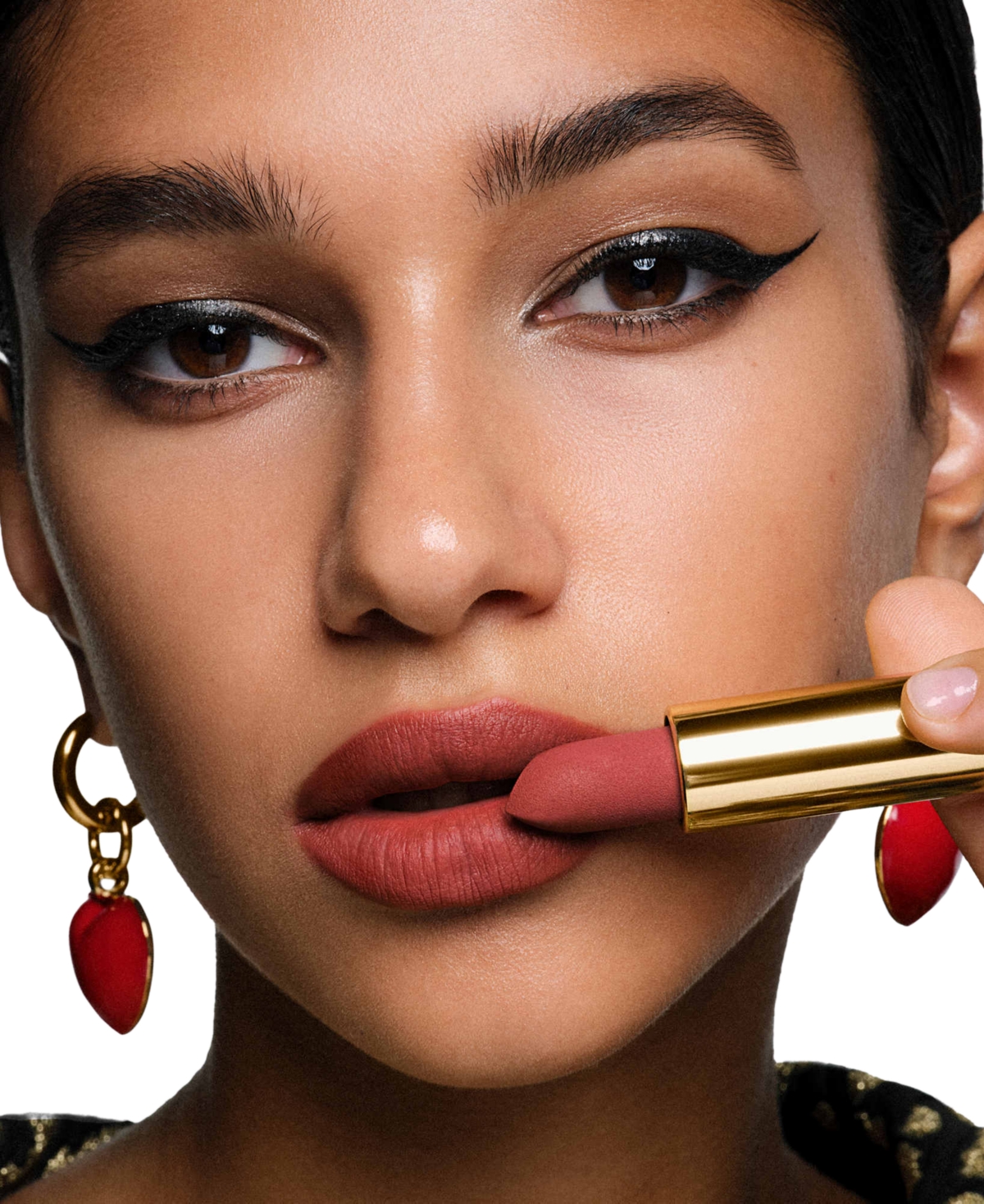 Carolina Herrera Fabulous Kiss Wild At Heart Spring Collection Lipstick Refill In 711- Brick City Rouge (blur Matte)