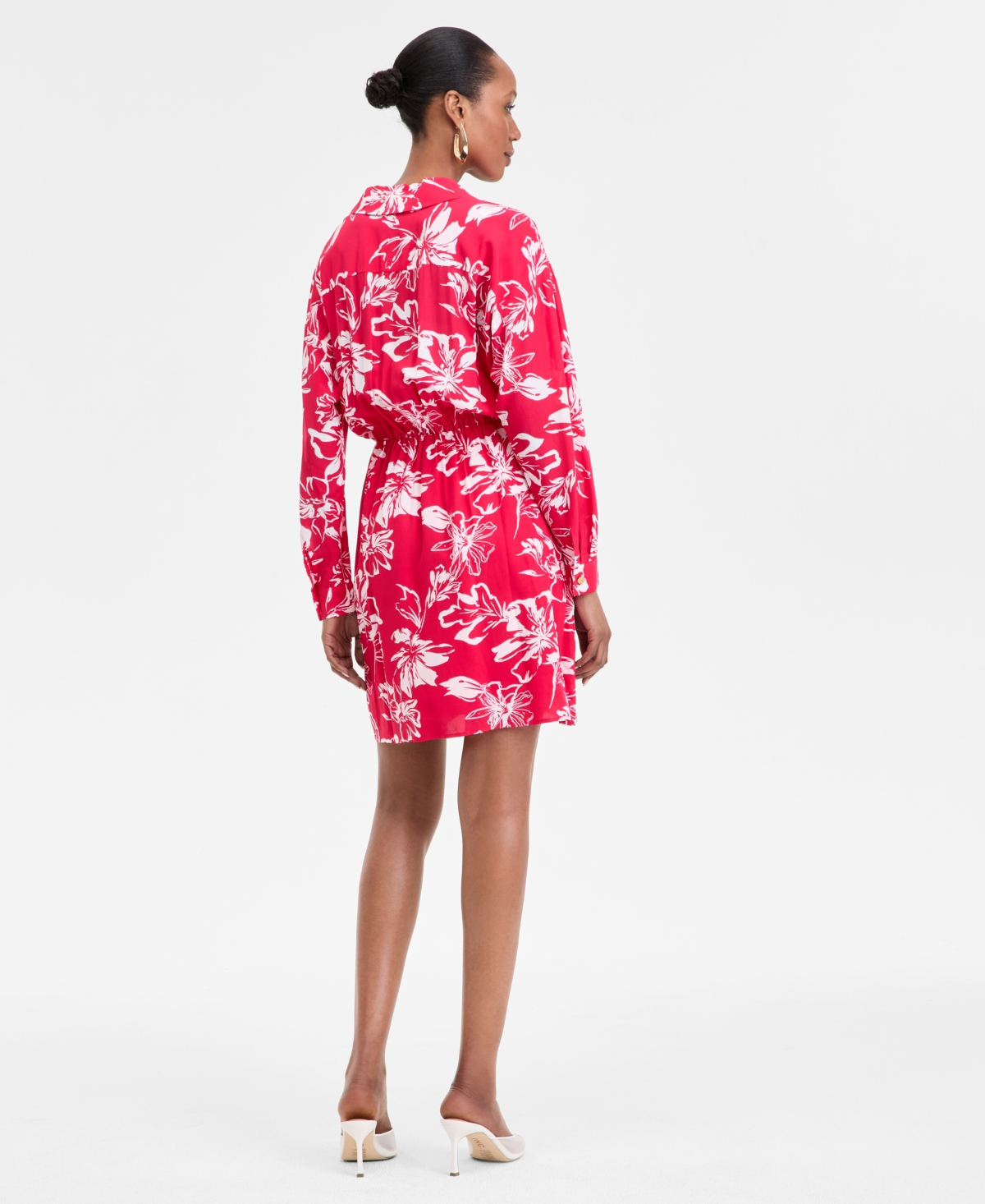 Inc International Concepts Women's Printed Twist-front Mini Dress, Exclusively At Macy's