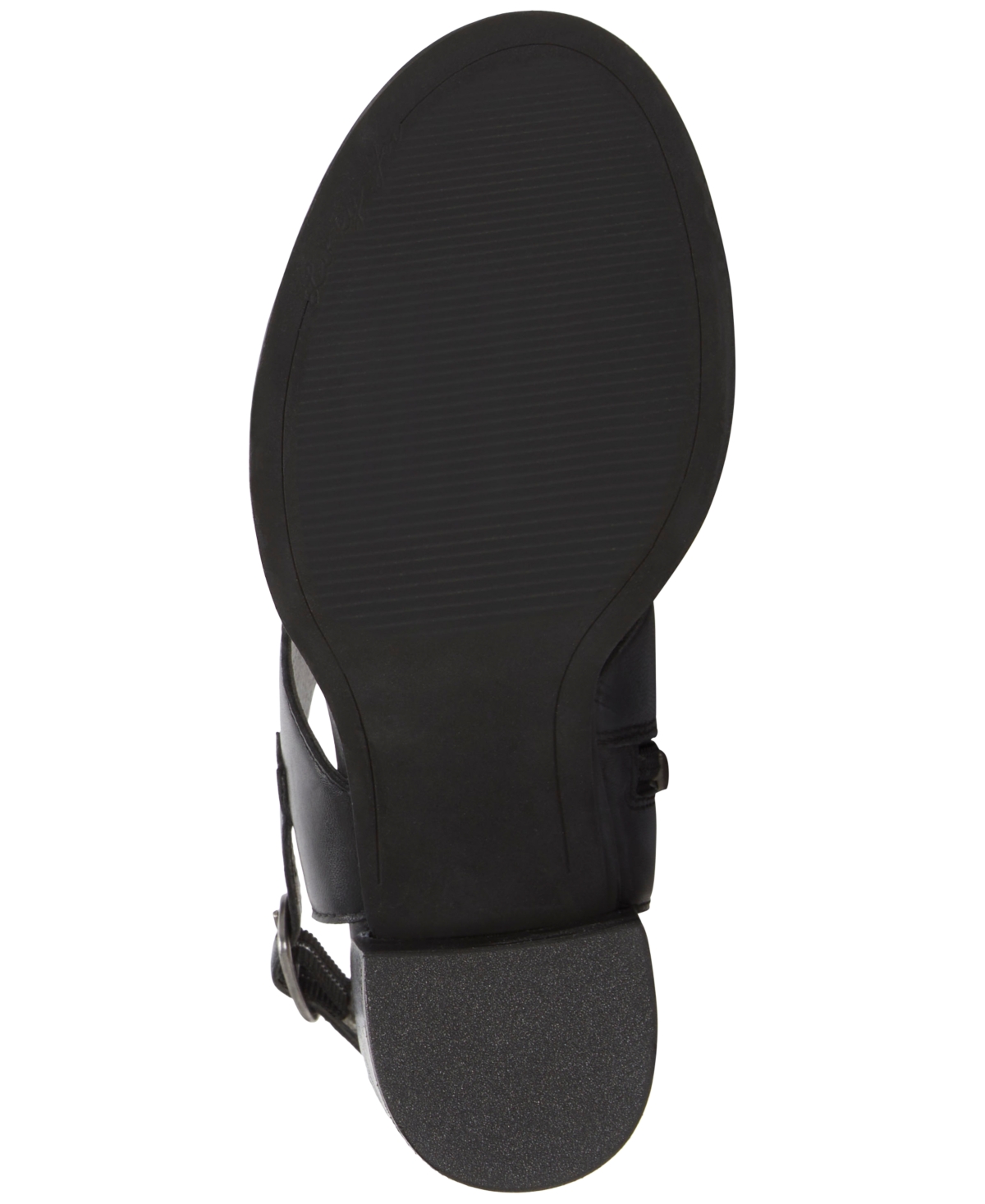 Lucky Brand Dinzin Ankle Cuff Sandal In Black Leather
