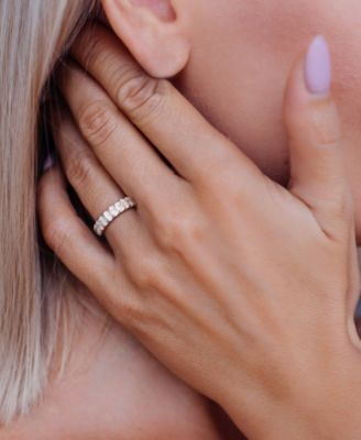 Moissanite Oval-Cut Ring (4-1/5 ct. t.w.) in Sterling Silver