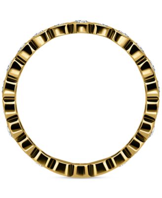 Cubic Zirconia Bezel Eternity Band, Exclusively at Macy's