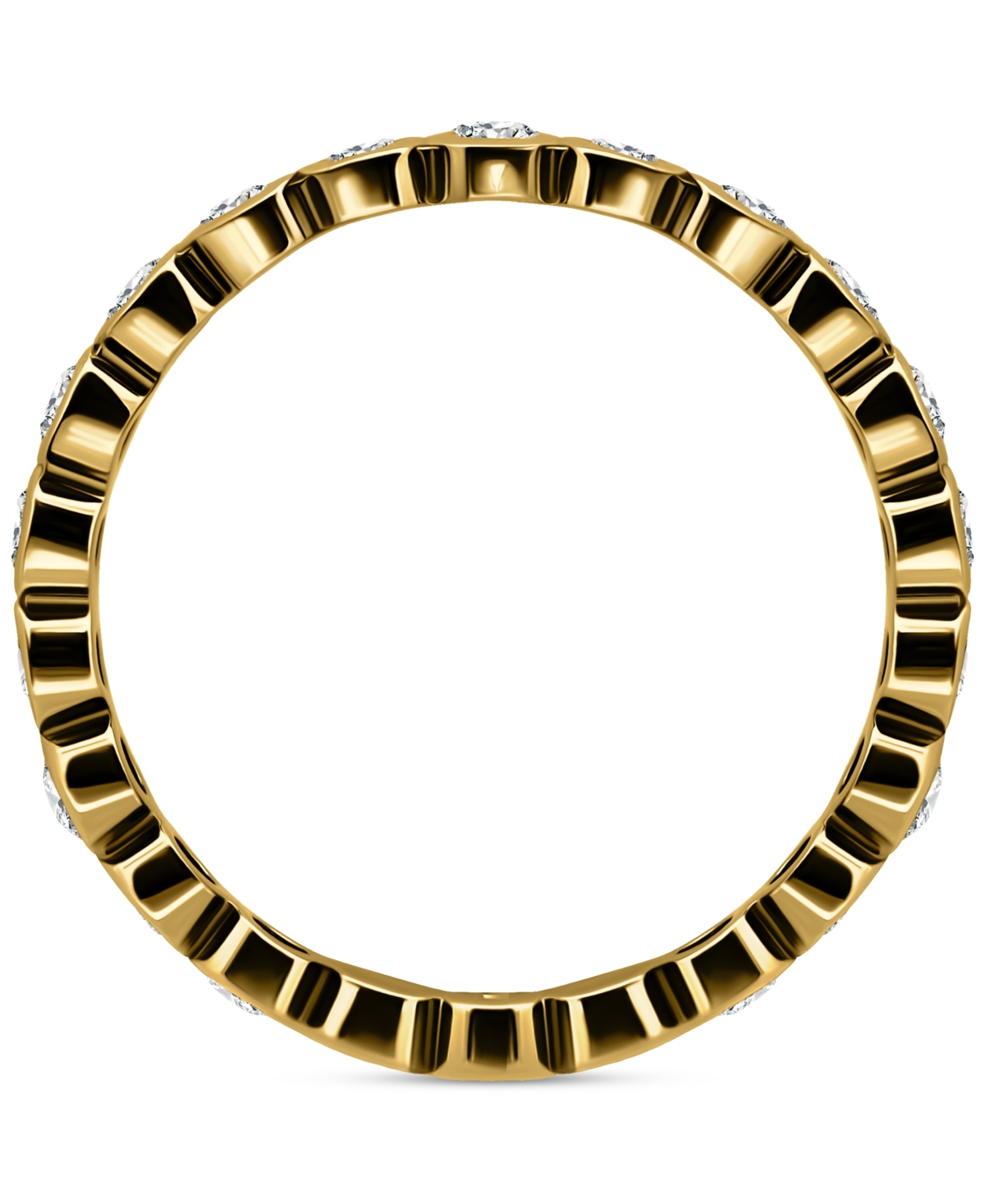 Giani Bernini Cubic Zirconia Bezel Eternity Band, Exclusively At Macy's In Gold