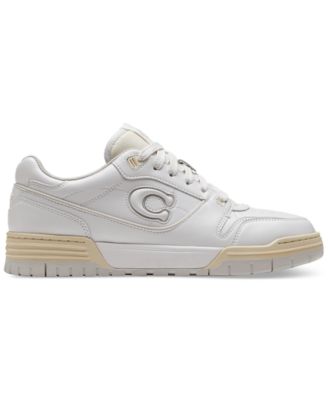 COACH SoHo Leather Lace-Up Casual Sneakers - Macy's
