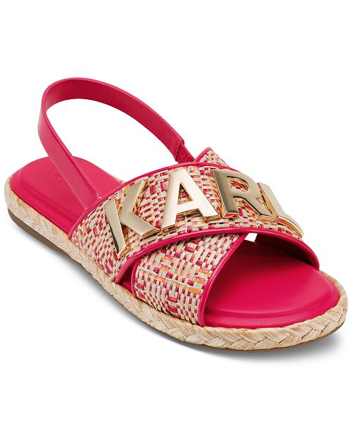 alfani KARL LAGERFELD PARIS Women's Charla Slingback Sandals Women's Fashion Shoes & Accessories