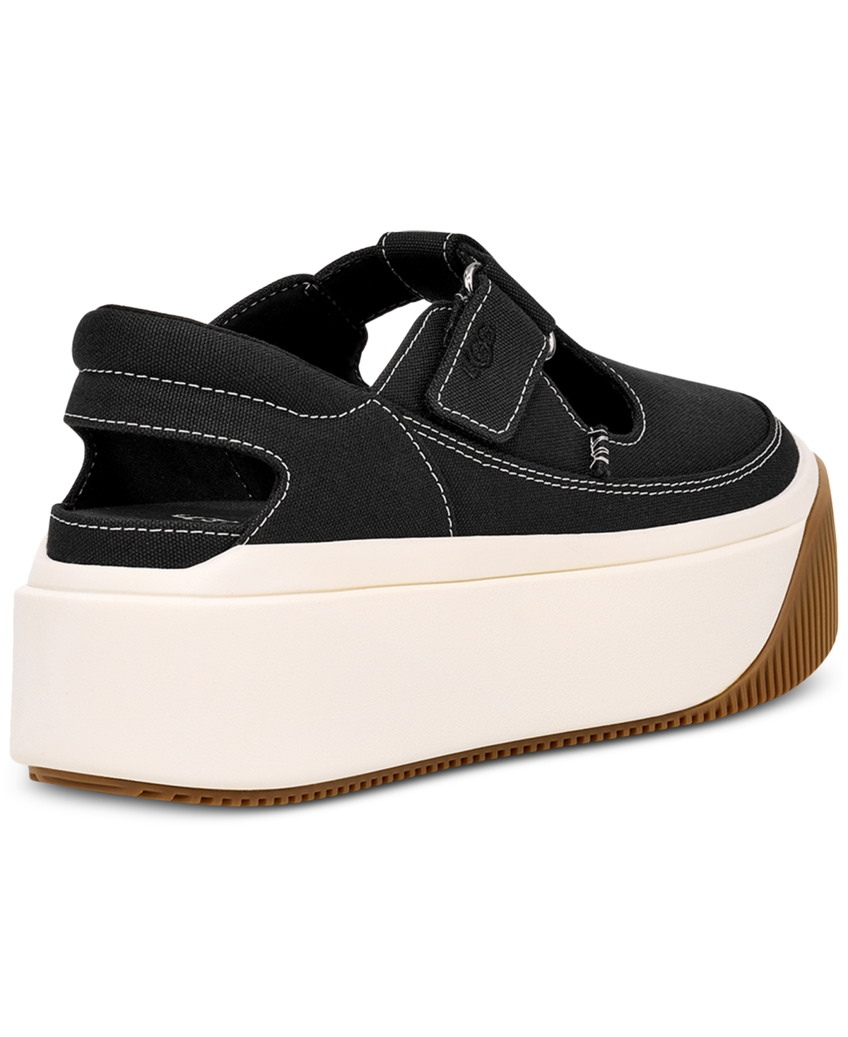 Shop Ugg Women's Ez-duzzit T-strap Platform Flats In Black