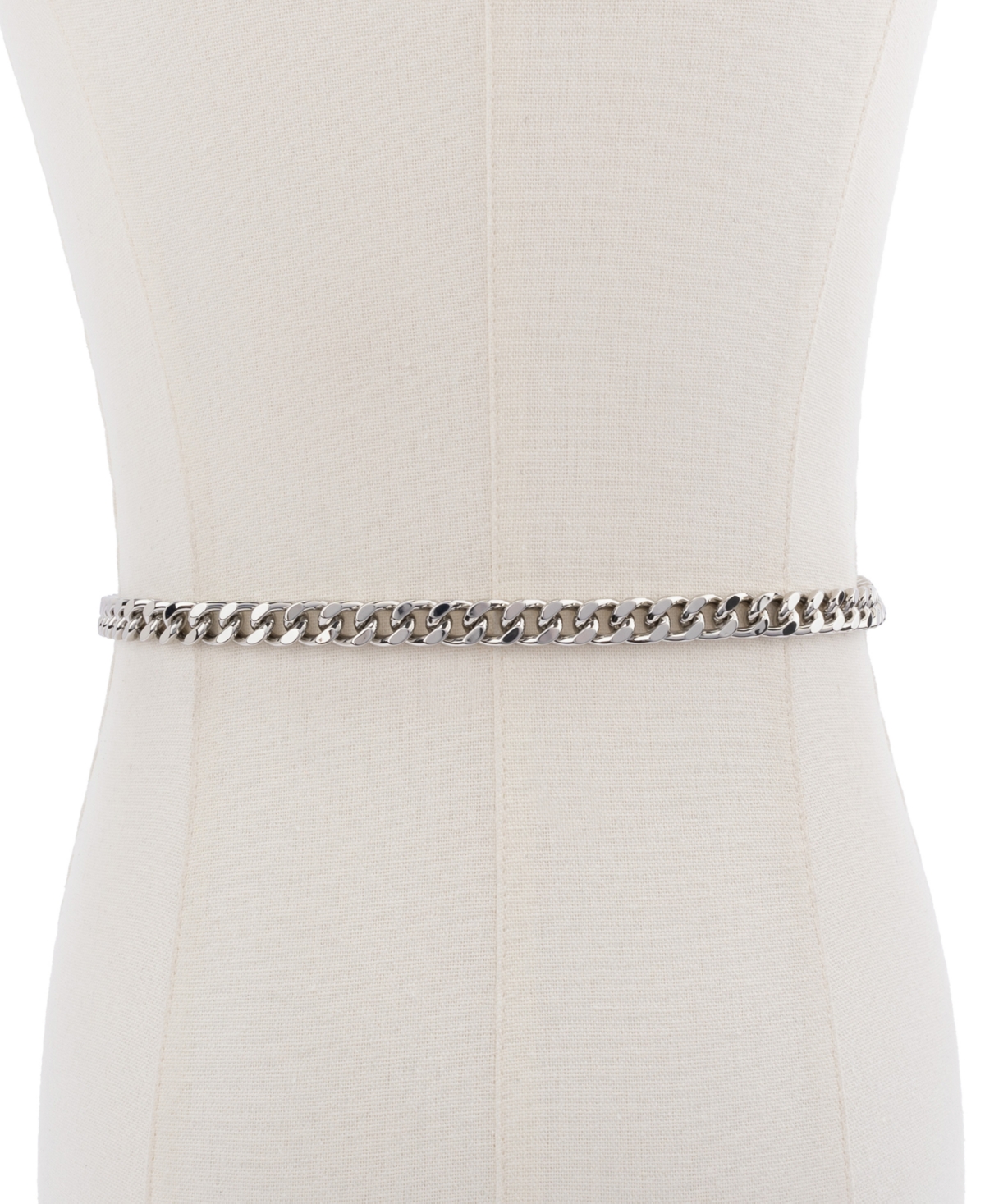 Michael Kors Women's Gradient Swag Chain Belt In Polished Nickel