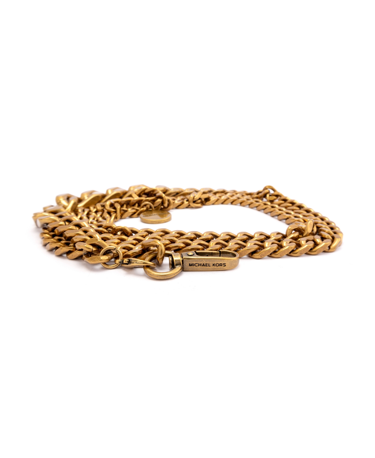 Michael Kors Women's Gradient Swag Chain Belt In Antique Gold