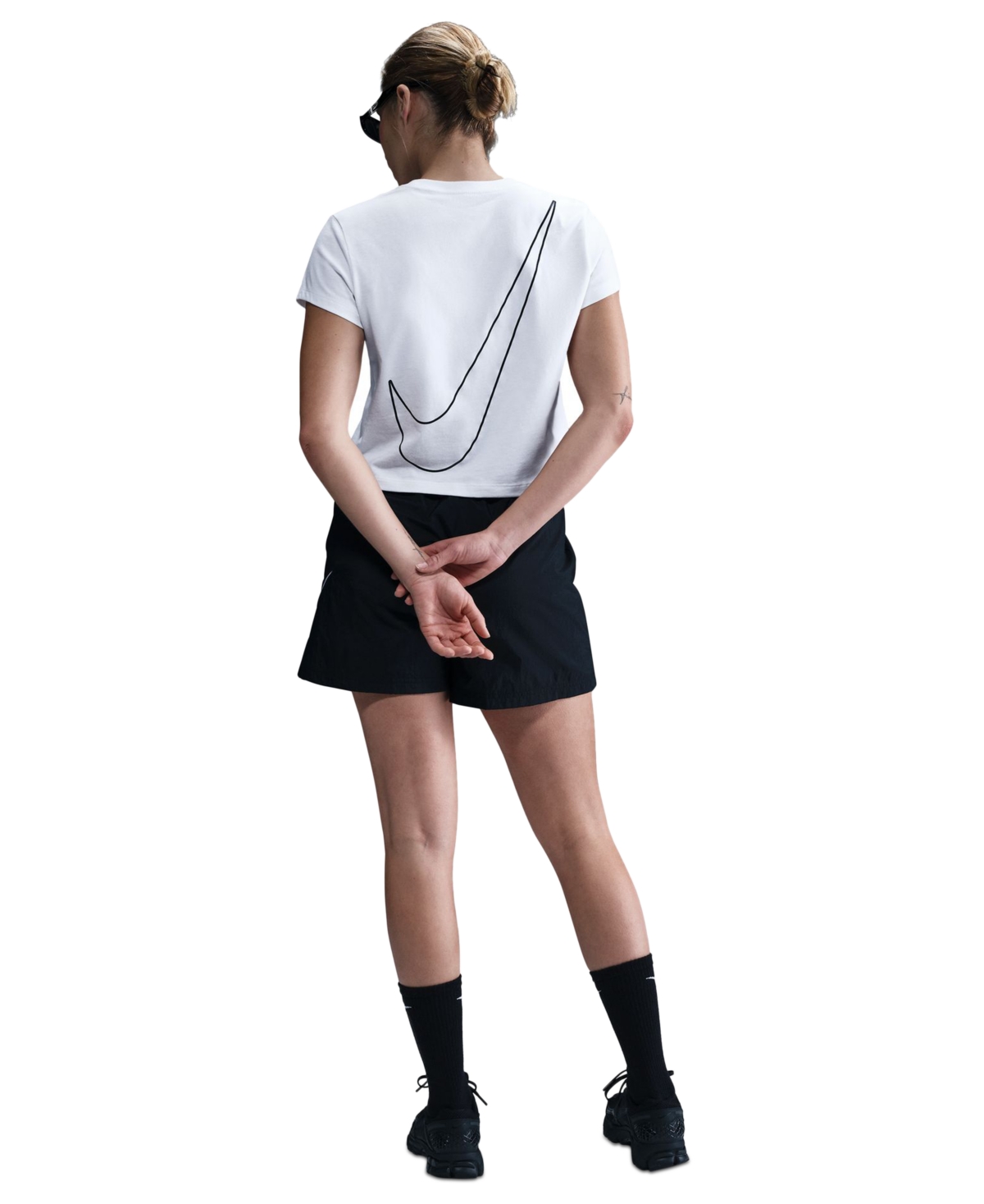 Nike Sportswear Club Women's Cotton Logo Short-sleeve T-shirt In White