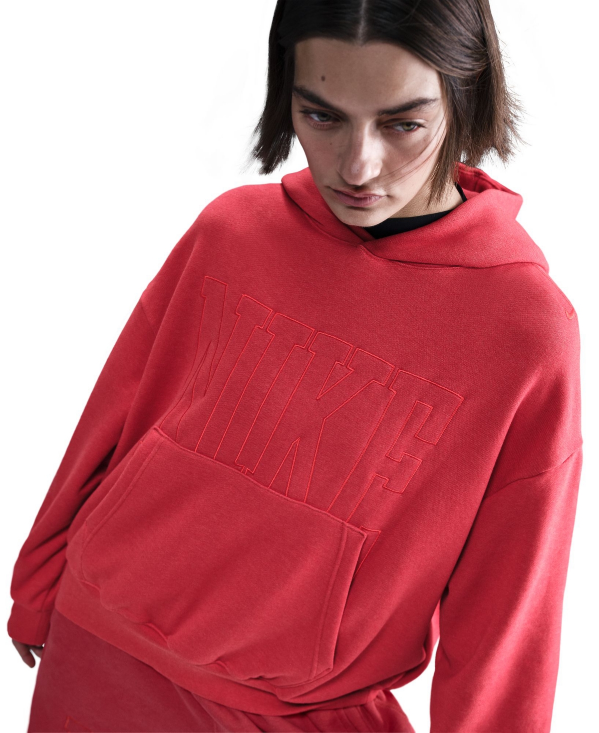 Nike Women's  Sportswear Over-oversized French Terry Pullover Hoodie In Lturdh,ltc