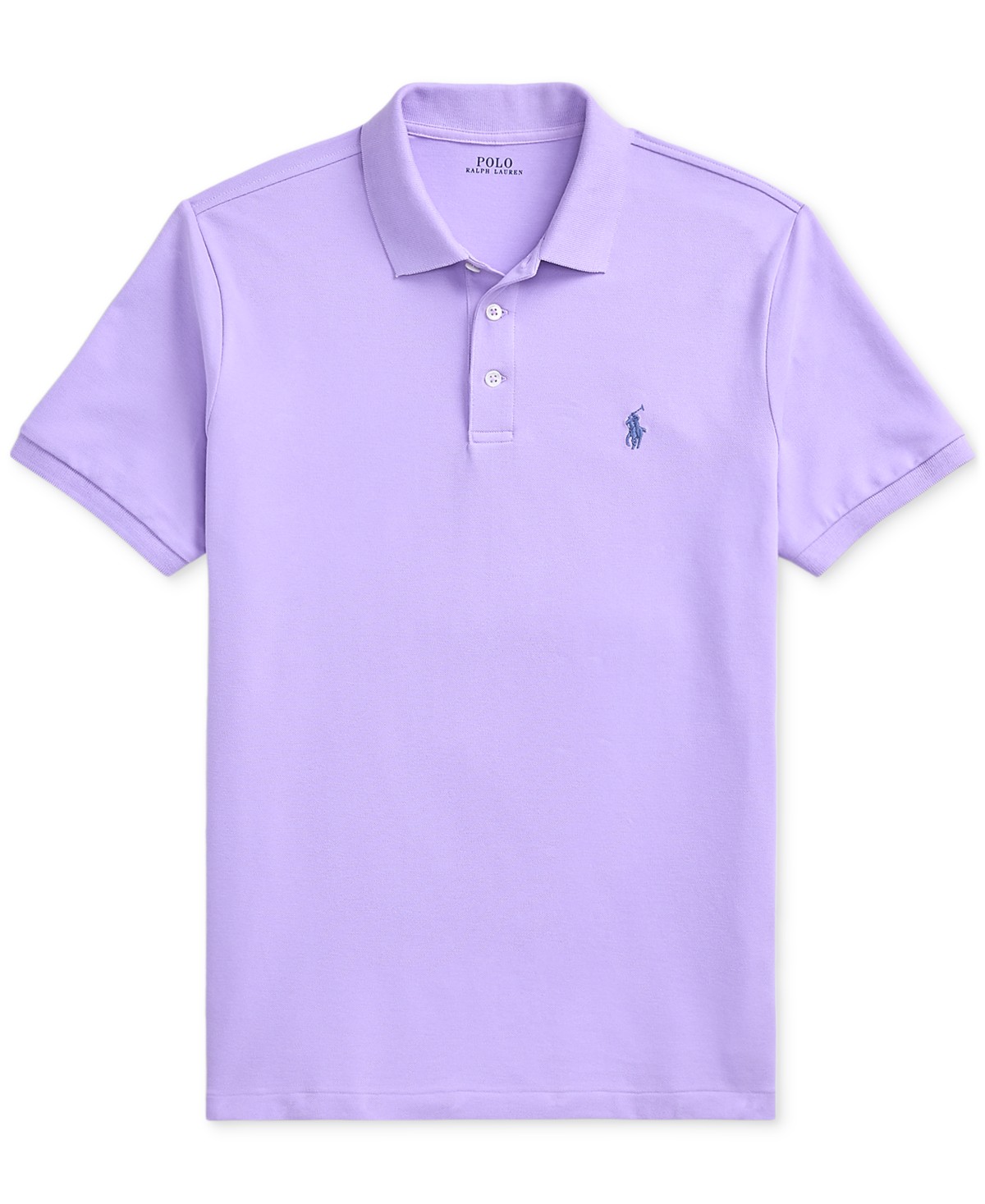 Мужские Polo Ralph Lauren Men's Classic-Fit Stretch Mesh Polo Shirt — фото 6