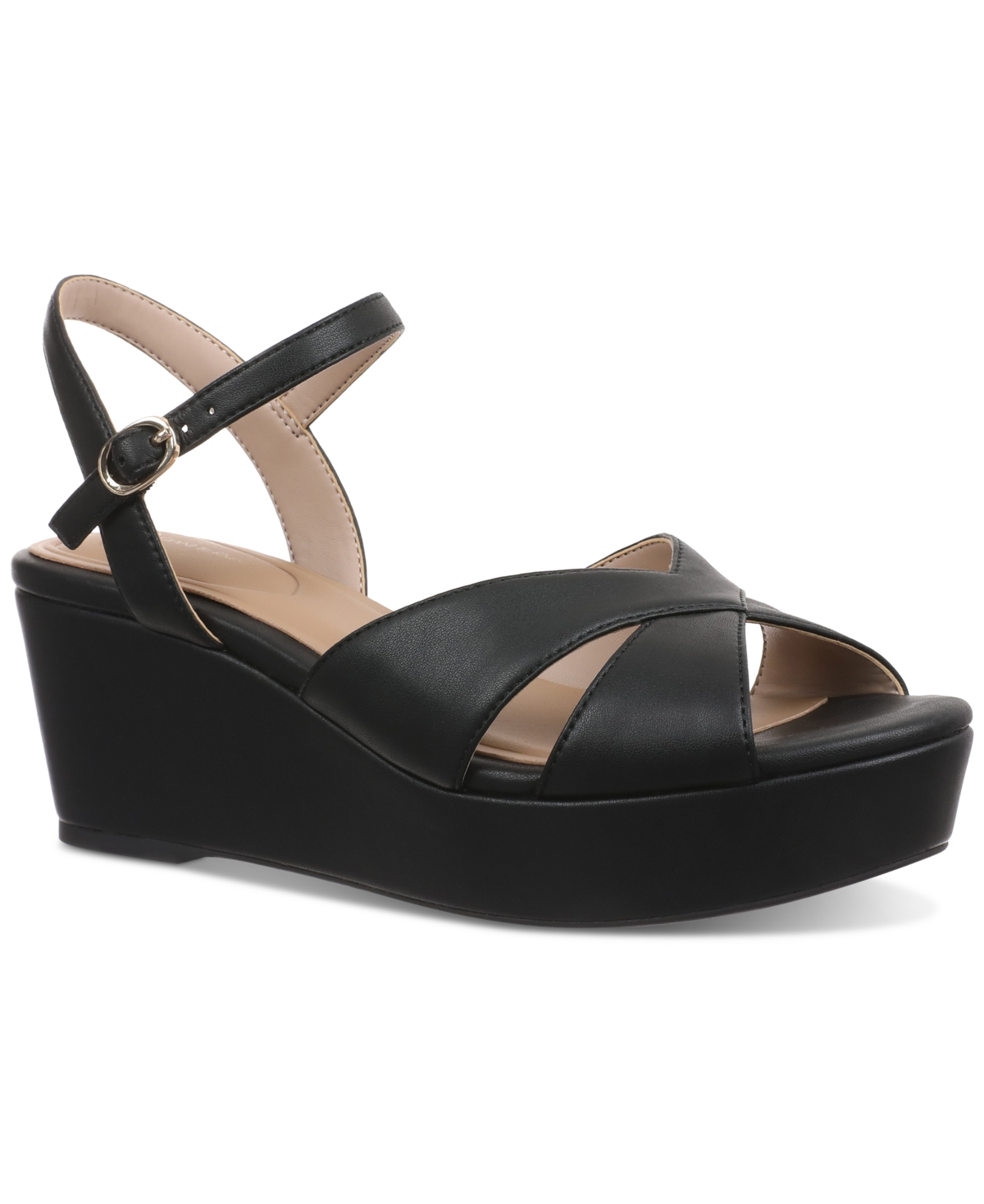 GIANI BERNINI WOMEN'S JAYLEEN PLATFORM WEDGE SANDALS, CREATED FOR MACY'S 