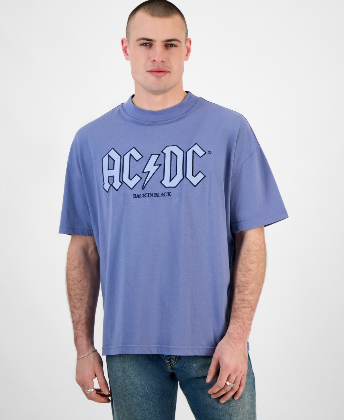 Men's Ac/Dc Regular-Fit Graphic T-Shirt - Blue