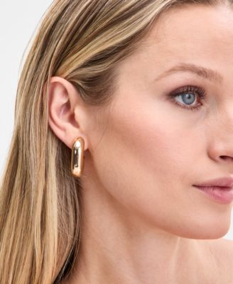 Two-Tone 3-Pc. Set Sculptural Earrings, Exclusively at Macy's 