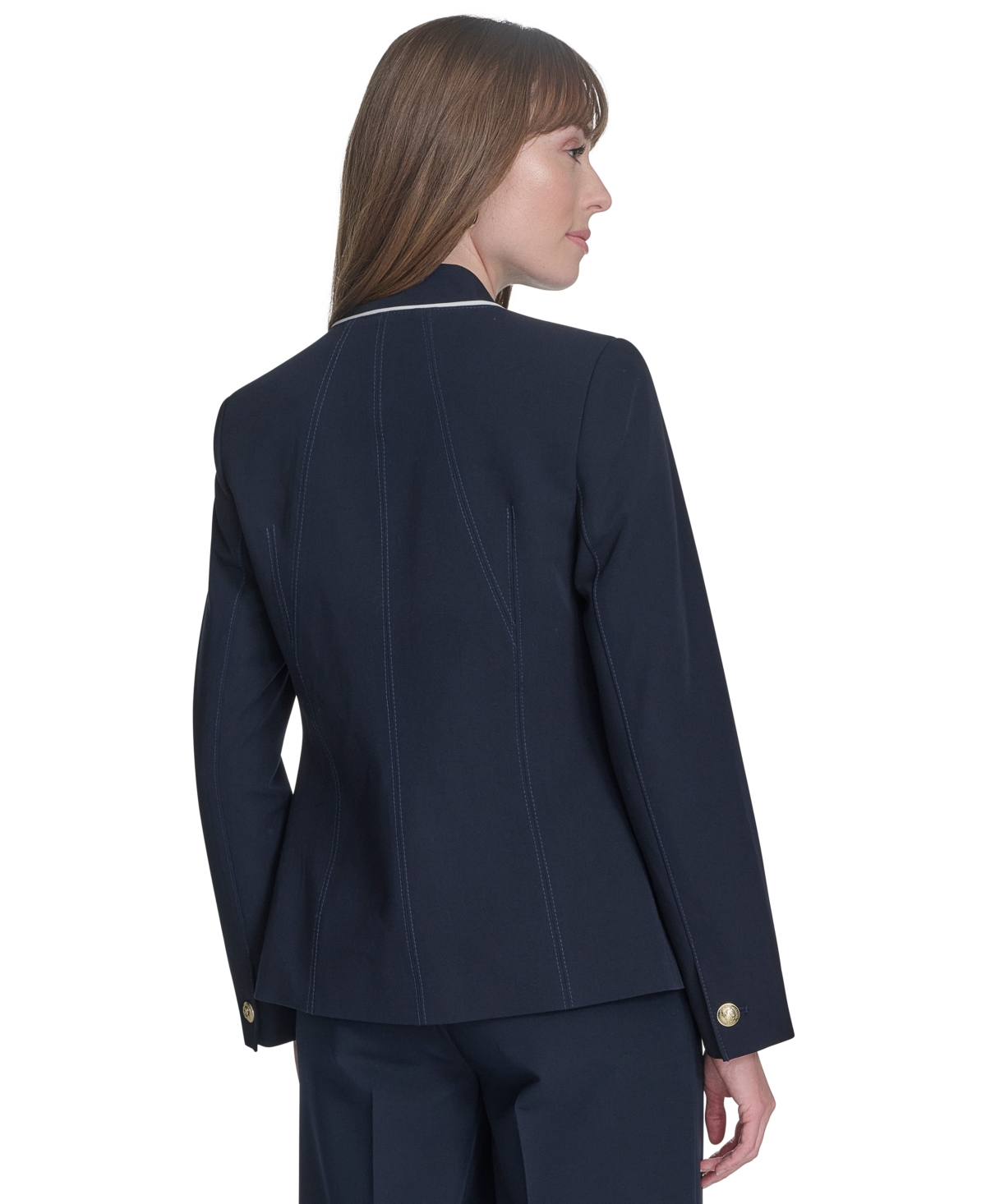 Tommy Hilfiger Women's One-button Tipper Blazer In Midnight