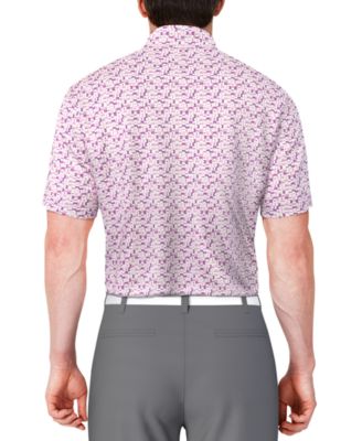 Men's Classic-Fit Geo-Print Golf Polo Shirt 