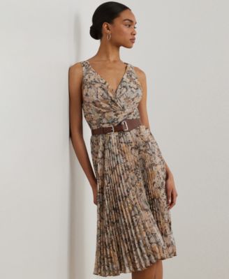 SALE★国内即発!【Ralph Lauren】小花柄♪ボヘミアンマキシDress Lauren Ralph Lauren Women's Floral Metallic Chiffon Cocktail