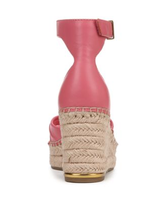 Clementine Espadrille Leather Wedge Sandals