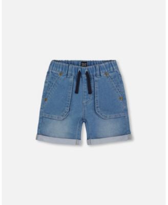 Deux Par Deux French Terry Short - Navy Denim Deux Par Deux French Terry Short - Navy Denim