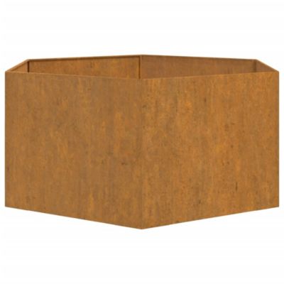 Planter Rusty Corten Steel Large Decorative Inlays Planter