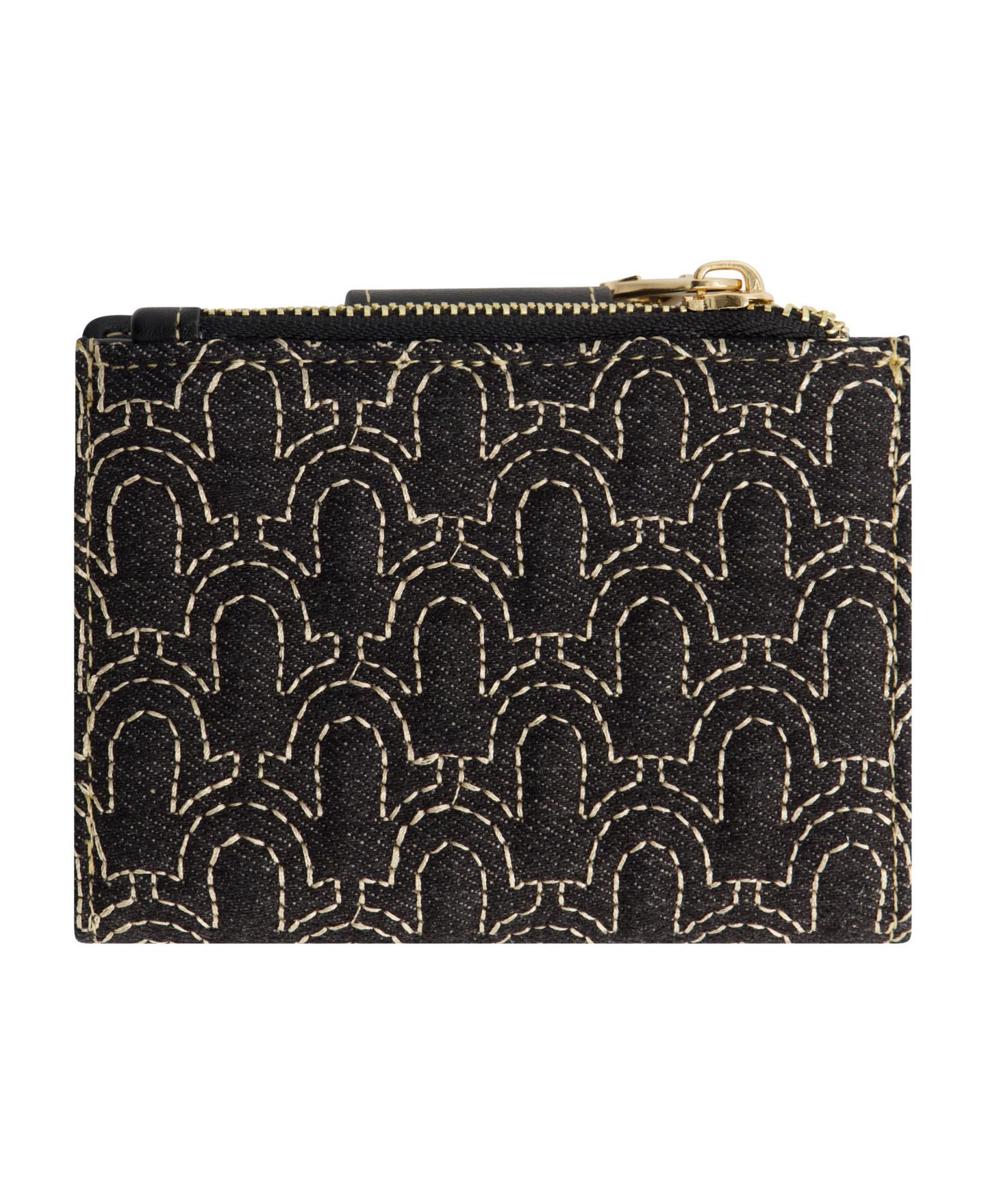 Женский кошелёк True Religion Horseshoe Quilted Small Wallet, цвет: Чёрный — фото 2