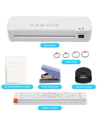 Laminator Machine A4 13in Hot & Cold With Paper Trimmer and Corner Rounder
