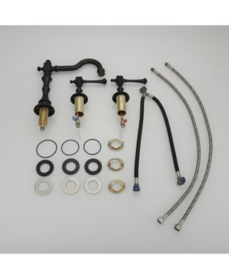 Pop-up Drain Assembly Waterfall Single Hole Single-Handle Low-Arc Bathroom Faucet