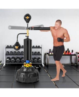 Boxing Speed Trainer Freestanding Fillable 360° Spinning Bar Adjustable Height