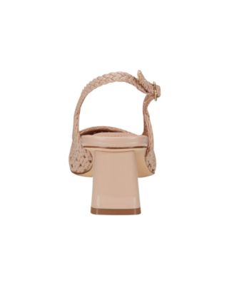 Women's Lulia Woven Block Heel Slingback Pumps