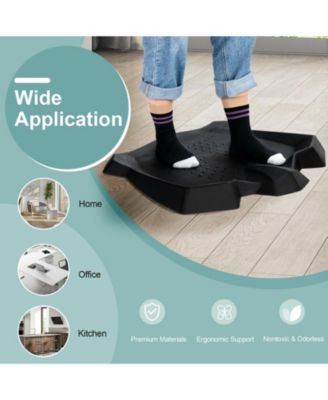Portable Anti-Fatigue Standing Mat with Massage Points and Diverse Terrain