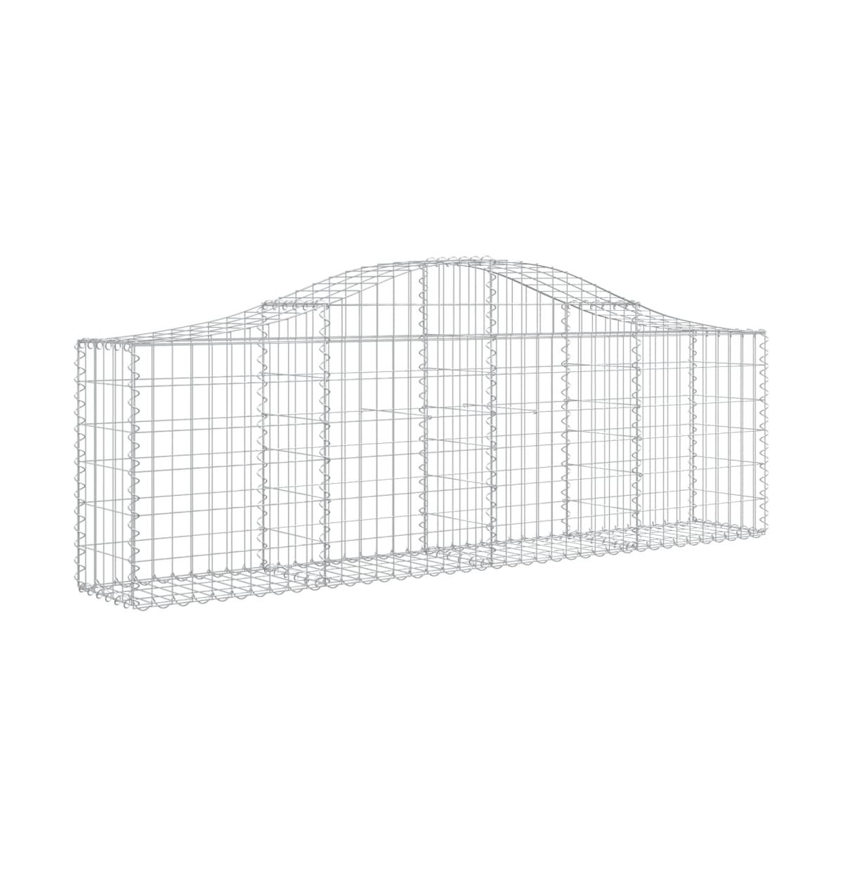 Arched Gabion Basket 78.7"x11.8"x23.6"/31.5" Galvanized Iron