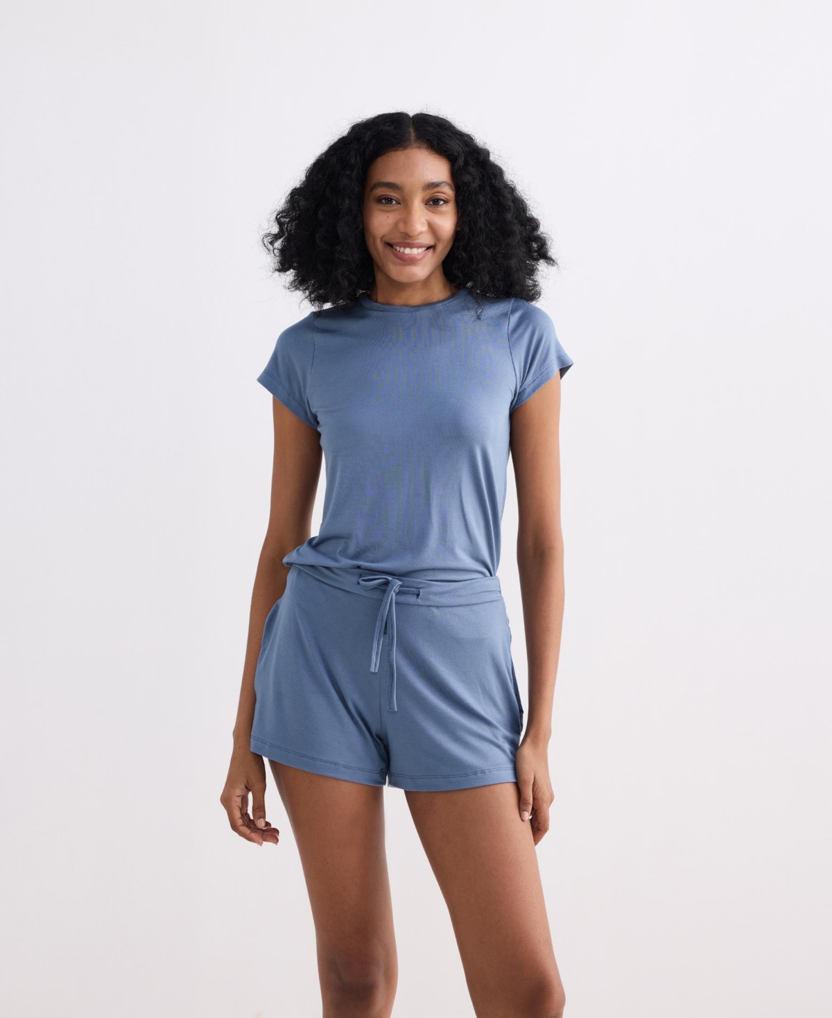 Women's Essential Short Sleeve Tee in Blue - Blue