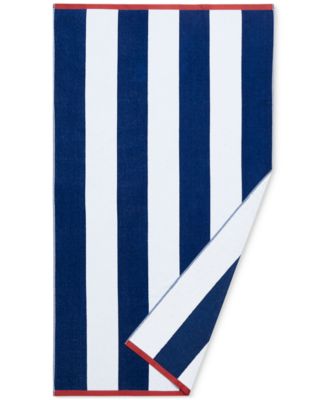Seaside Charm - Cotton Oversized Beach Towel, 40" x 72"