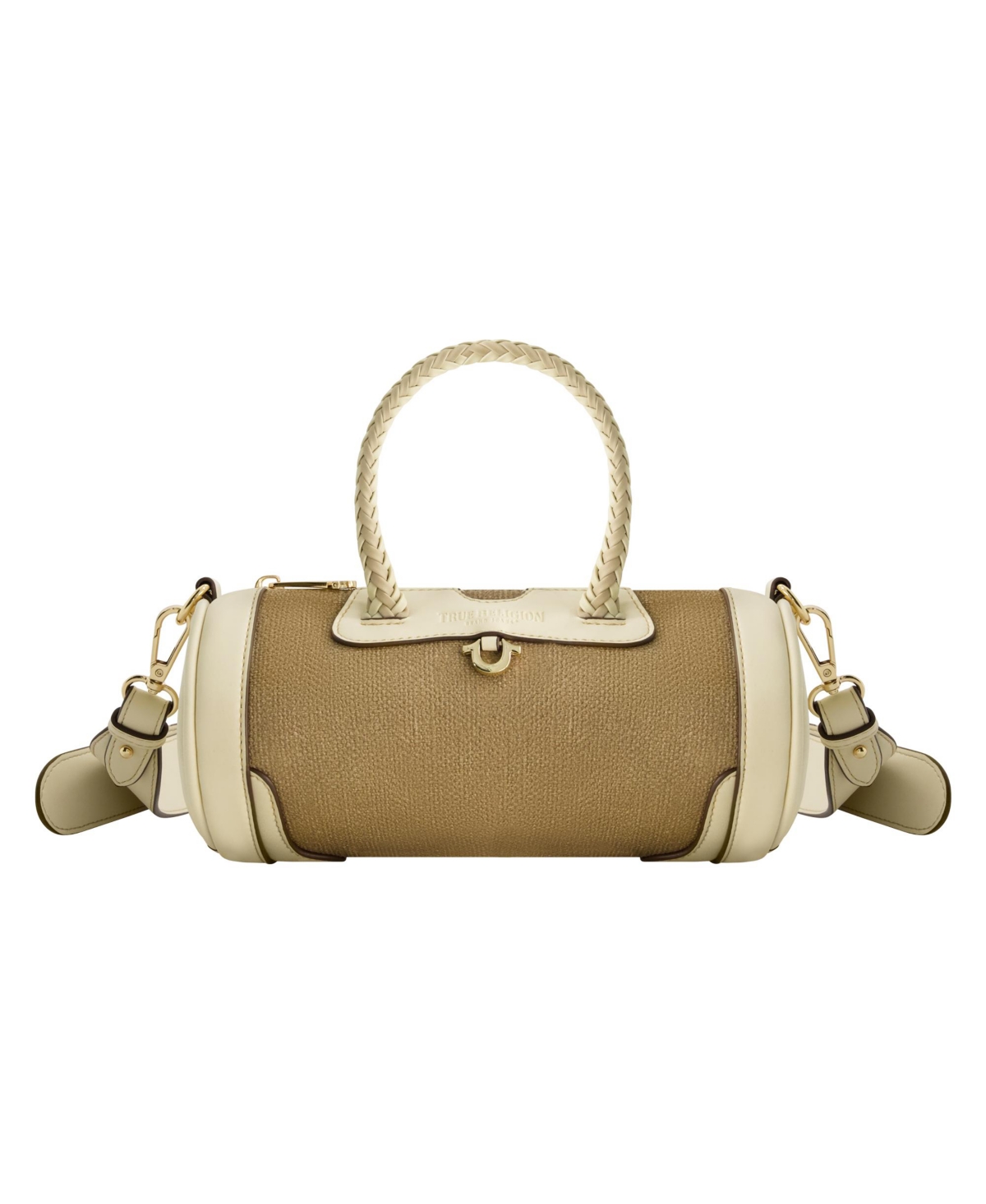 Suede Mini Duffel Crossbody - Taupe