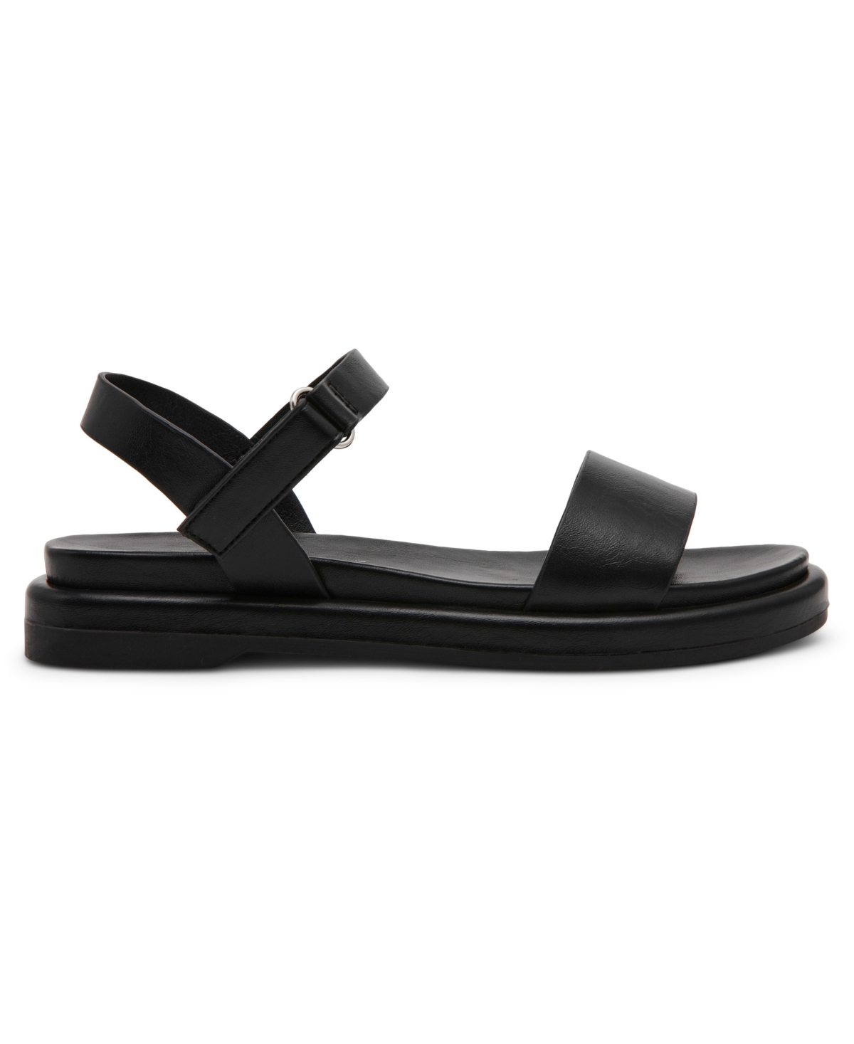 Anne Klein Women's Elani Round Toe Footbed Sandals In Black