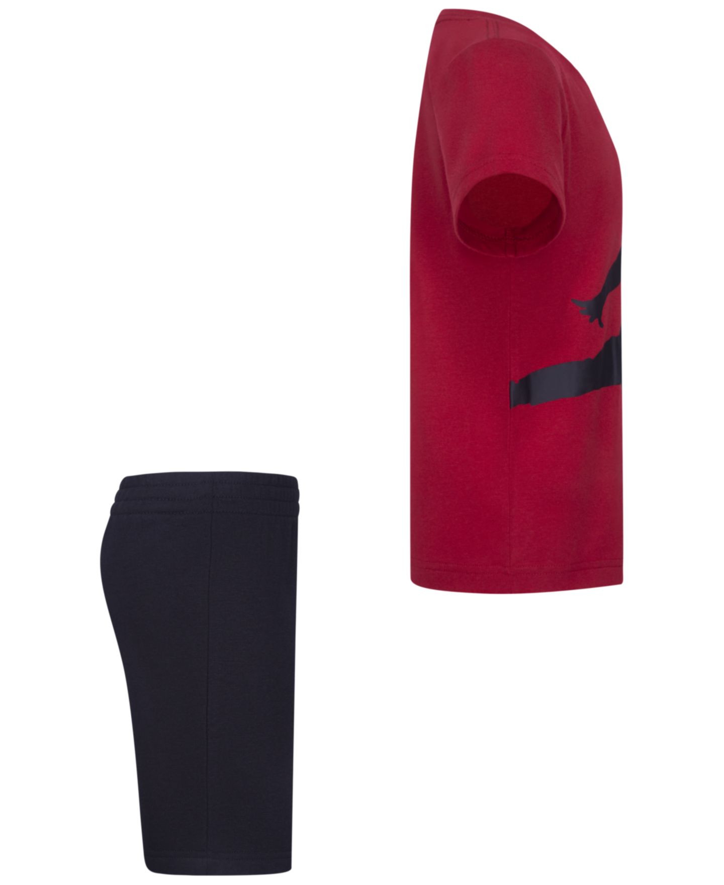 Комплект Jordan Jumbo Jumpman T-Shirt and Shorts, 2-Piece Set для мальчиков, цвет: Чёрный / Красный — фото 4