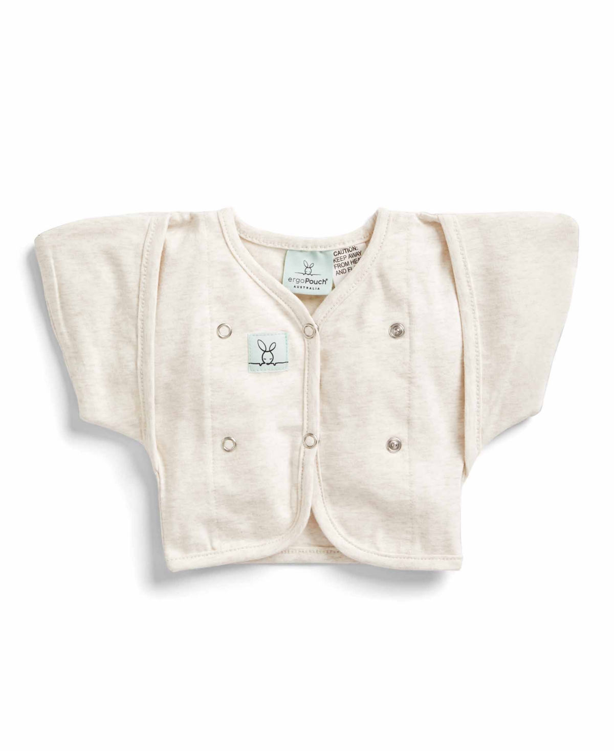 Ergopouch Baby Boys And Girls 0.2 Tog Butterfly Cardigan In Oatmeal