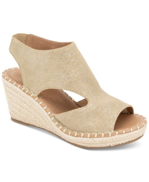 Женские сандалии Gentle Souls Cody Wedge Espadrille, цвет: Тёмный бежевый