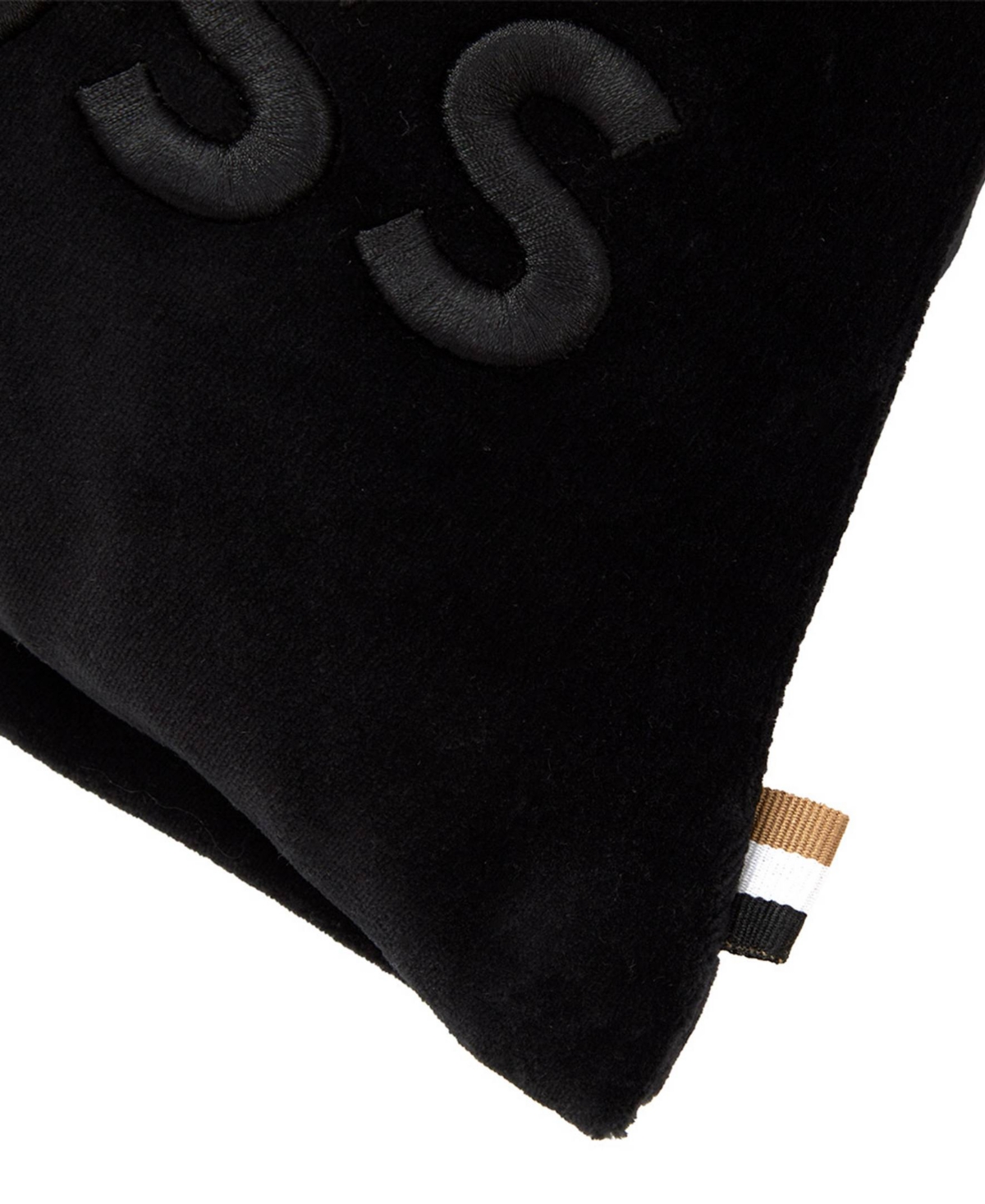 Boss Home By Hugo Boss Bold Logo Decorative Pillow, 13"x 22" In Black