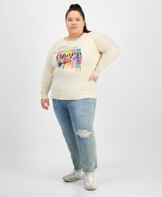 Trendy Plus Size Barbie Asian American Amazing Graphic Top